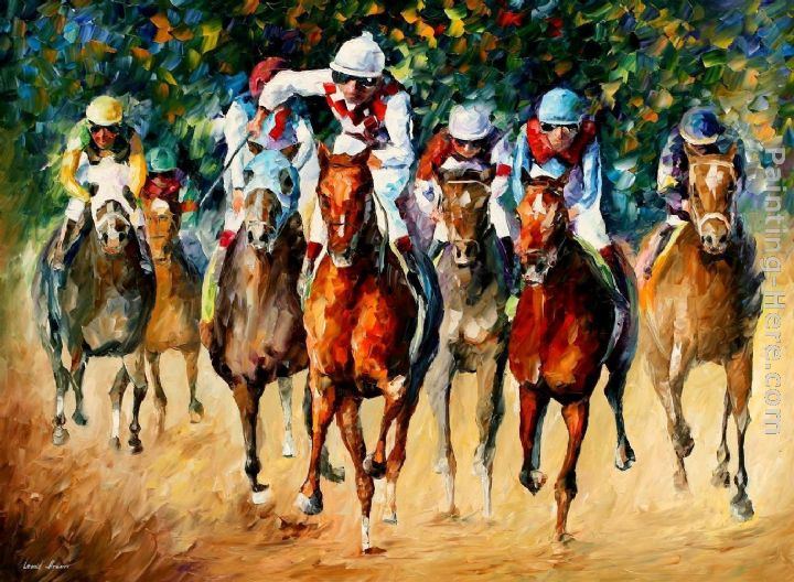 Leonid Afremov Horse Race